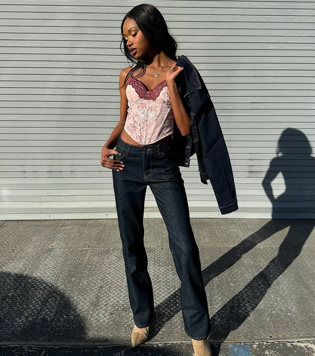 Stay on-trend this season with the Sweet And Sultry Floral Lace Mesh Bustier Top in pink, a must-have for creating stylish and effortless spring outfits for women.