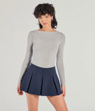 The Cute Basic Boat Neck Long Sleeve Crop Top in heather gray with a modern design and trendy look is part of the latest women's tops collection to elevate your 2025 wardrobe.