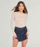 The Cute Basic Boat Neck Long Sleeve Crop Top in pink with a modern design and trendy look is part of the latest women's tops collection to elevate your 2025 wardrobe.