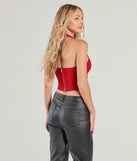 
Upgrade your style game for 2025 with the Sleek And Stunning Corset Halter Top in red, perfect for any fashion-forward wardrobe.