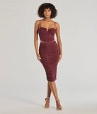 The Bright Vibes Rhinestone Cropped Corset Top in plum with a modern design and trendy look is part of the latest women's tops collection to elevate your 2025 wardrobe.