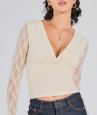 Stay on-trend this season with the Modern Romance Lace Tie-Back Crop Top in ivory, a must-have for creating stylish and effortless spring outfits for women.