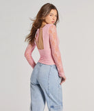 Stay on-trend this season with the Modern Romance Lace Tie-Back Crop Top in pink, a must-have for creating stylish and effortless summer outfits for women.