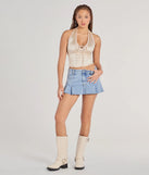 
Upgrade your style game for 2025 with the Lace Be Real Halter Satin Crop Top in ivory, perfect for any fashion-forward wardrobe.