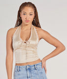 
Upgrade your style game for 2025 with the Lace Be Real Halter Satin Crop Top in ivory, perfect for any fashion-forward wardrobe.