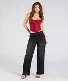 From bold to effortless, the Total Bombshell Lace Corset Top lets you define your vibe with red tops that speak your style.