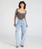 From bold to effortless, the Current Mood Lace Long Sleeve Corset Top lets you define your vibe with gray tops that speak your style.