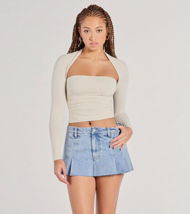 Effortlessly Chic Long Sleeve Ruched Top | Windsor