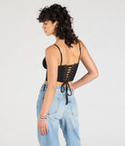 From bold to effortless, the Major Impression Lace-Up Corset Top lets you define your vibe with black tops that speak your style.