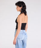 From bold to effortless, the Alluring Charm Lace Halter Top lets you define your vibe with black tops that speak your style.