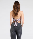 From bold to effortless, the Bold Romance Flocked Floral Print Halter Top lets you define your vibe with pink tops that speak your style.