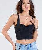 From bold to effortless, the Romantic At Heart Lace Trim Crop Top lets you define your vibe with black tops that speak your style.