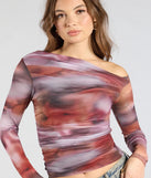 From bold to effortless, the Wildly Chic Long Sleeve Abstract Print Crop Top lets you define your vibe with multi-color tops that speak your style.