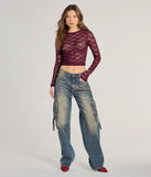 
Upgrade your style game for 2025 with the Lady In Lace Sheer Crop Top in burgundy, perfect for any fashion-forward wardrobe.