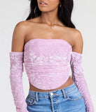From bold to effortless, the Divine Energy Off-The-Shoulder Crop Top lets you define your vibe with pink tops that speak your style.