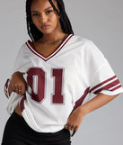 Add a summer refresh to your look with the On My Game Graphic 01 Jersey Tee, a trendy top in white made for easy styling for any vibe.