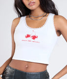 From bold to effortless, the Sweet Like Cherries Graphic Tank Top lets you define your vibe with white tops that speak your style.