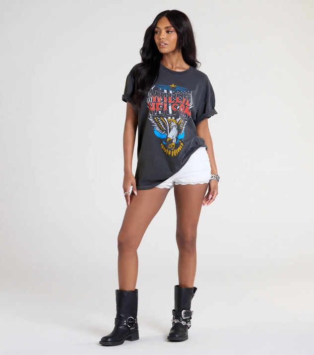 Willie Nelson Graphic Oversized Tee | Windsor