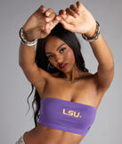 LSU® Bandeau Crop Top