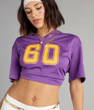 Play to Win LSU® Tigers® Cropped Jersey Top