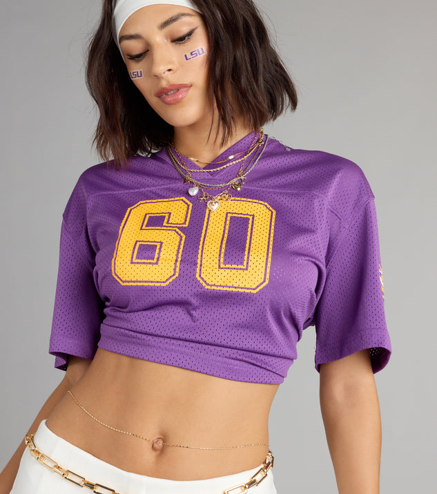 Play to Win LSU® Tigers® Cropped Jersey Top