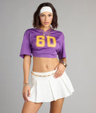 Play to Win LSU® Tigers® Cropped Jersey Top