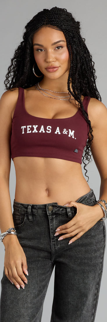 Complete your look with the Smart Looks Texas A&M® Cropped Tank Top, a trendy top that’s ready to pair with anything in your fall rotation.