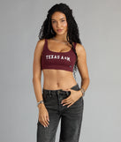 Smart Looks Texas A&M® Cropped Tank Top
