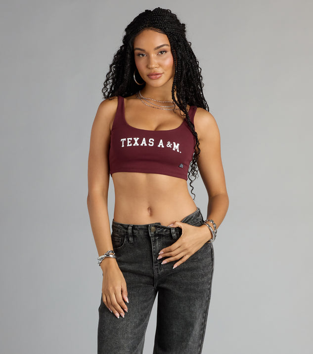 Smart Looks Texas A&M® Cropped Tank Top