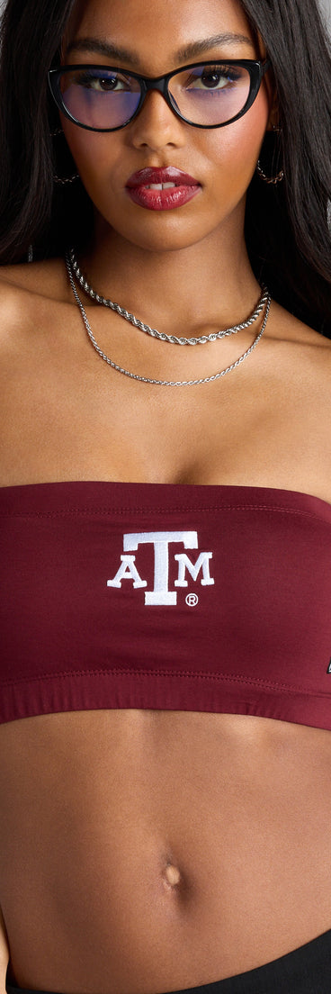Complete your look with the Y’all Ready Texas A&M® Bandeau Crop Top, a trendy top that’s ready to pair with anything in your fall rotation.