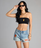 Victory Vibes Only USC® Bandeau Crop Top