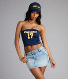 Game On Wolverines™ Jersey Tube Top