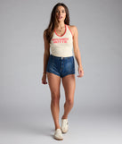 Sunshine Hottie Graphic Halter Top