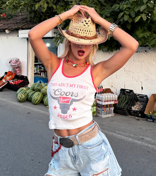 Coors ® This Ain't My First Rodeo Graphic Tank Top