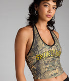 Complete your look with the Smokeshow Camouflage Halter Top, a trendy top that’s ready to pair with anything in your fall rotation.