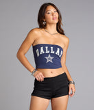 Game Day Heat Dallas Football Team Tube Top