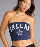 Game Day Heat Dallas Football Team Tube Top