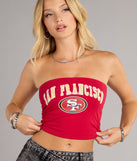 Touchdown Babe San Francisco Football Team Tube Top