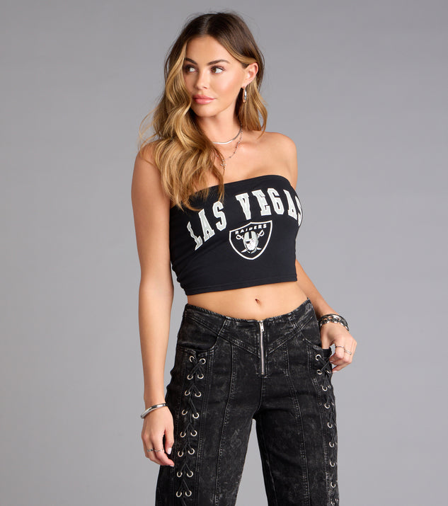 Sporty Cute Las Vegas Football Team Tube Top