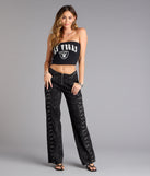 Sporty Cute Las Vegas Football Team Tube Top