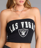 Sporty Cute Las Vegas Football Team Tube Top
