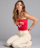 Game Day Glow Kansas City Football Team Tube Top