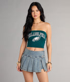 Kickoff Cutie Philadelphia Football Team Tube Top