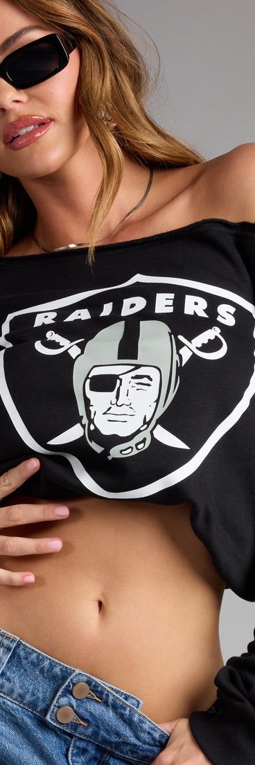 Trendy women’s tops, like the Ultra Game NFL Las Vegas Raiders Pull-Over Top, bring effortless style for fall layering, lounging, or going out.