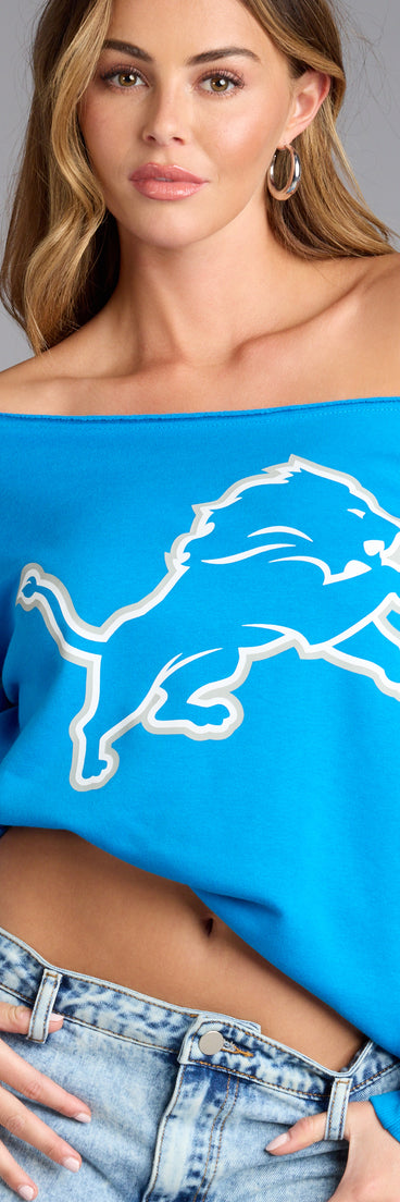 Ultra Game NFL Detroit Lions Pull-Over Top