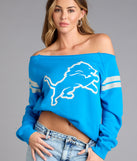 Tailgate Babe Detroit Football Team Pull-Over Top