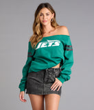 Next Level New York Football Team Pull-Over Top