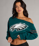 Off-Duty Win Philadelphia Football Team Pull-Over Top