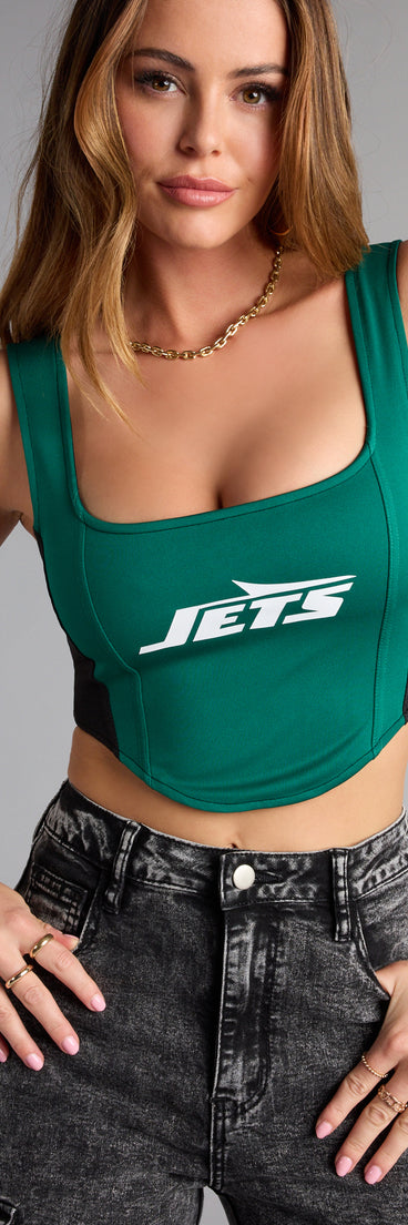 Trendy women’s tops, like the Ultra Game NFL New York Jets Tank Top, bring effortless style for fall layering, lounging, or going out.
