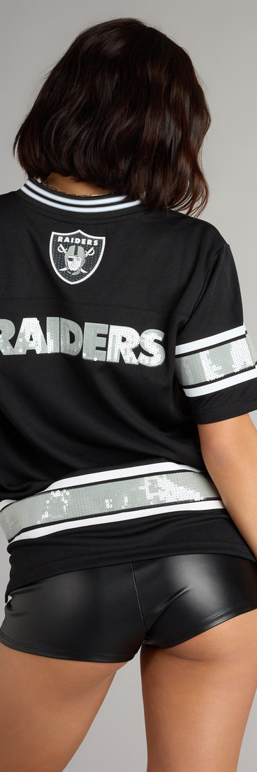 Trendy women’s tops, like the Ultra Game NFL Las Vegas Raiders Top, bring effortless style for fall layering, lounging, or going out.